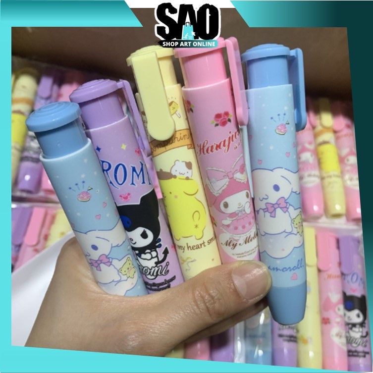 

6.6 SAO - S5828 Penghapus Pensil Mekanik / Penghapus Bentuk Lipstick Karakter Lucu / Mechanical Eraser / Hapusan Eraser Lipstik