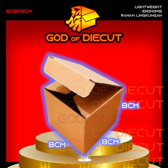 

KARDUS DIECUT 8x8x8 CM - Karton Kotak Packaging Packing Box Pizza