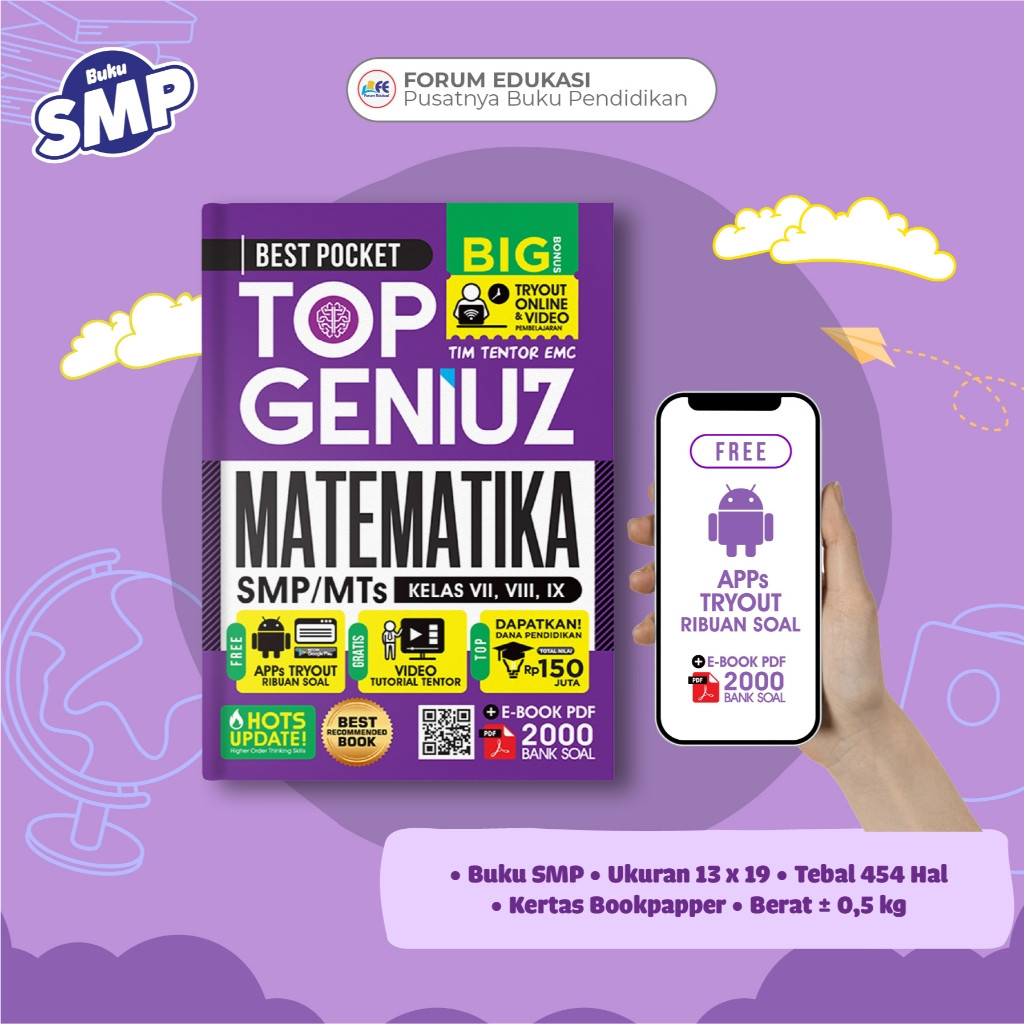Buku SMP Top Geniuz Matematika Smp