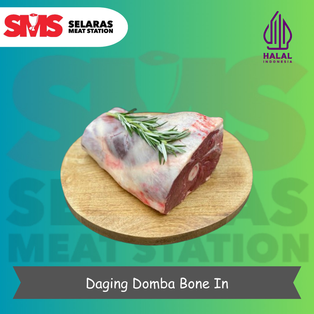 

Daging Paha Domba Muda / Lamb Leg Bone-in Import AUS - Selarasmeatshop