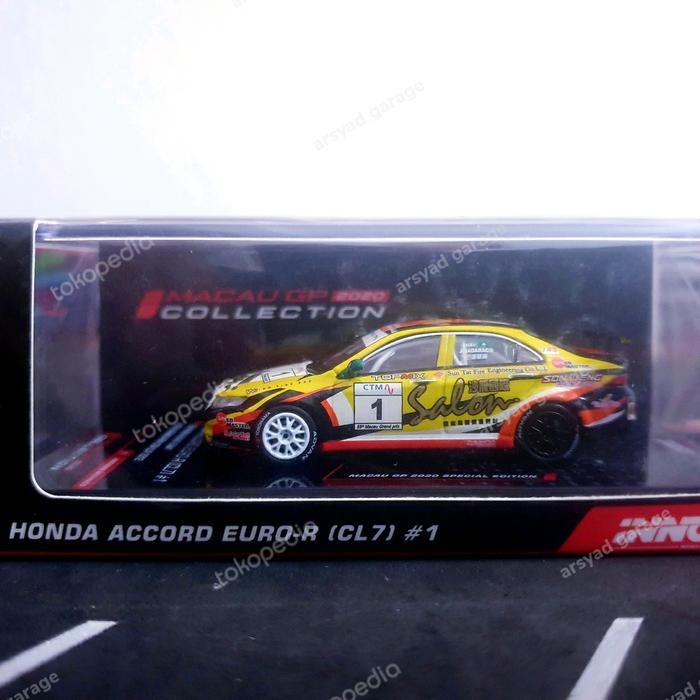 HJ99 Diecast Inno64 Honda Accord Euro R CL7 #1 segel