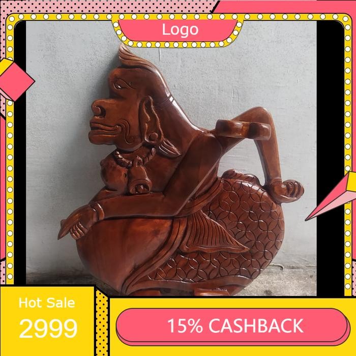 Blawong Tempat Keris Pusaka Model Tokoh Wayang Semar Finishing Plitur KRS4