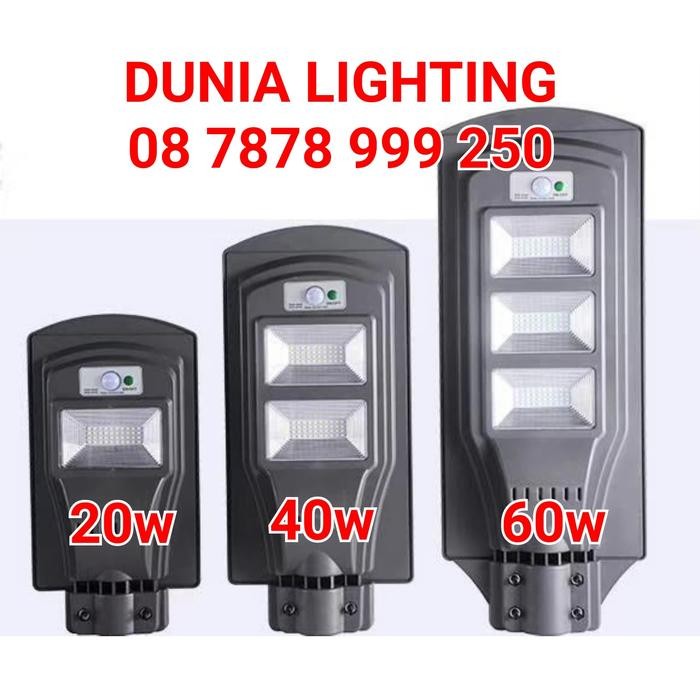 Lampu jalan solar cell 40w PJU tenaga surya 40 watt 40watt 40 w