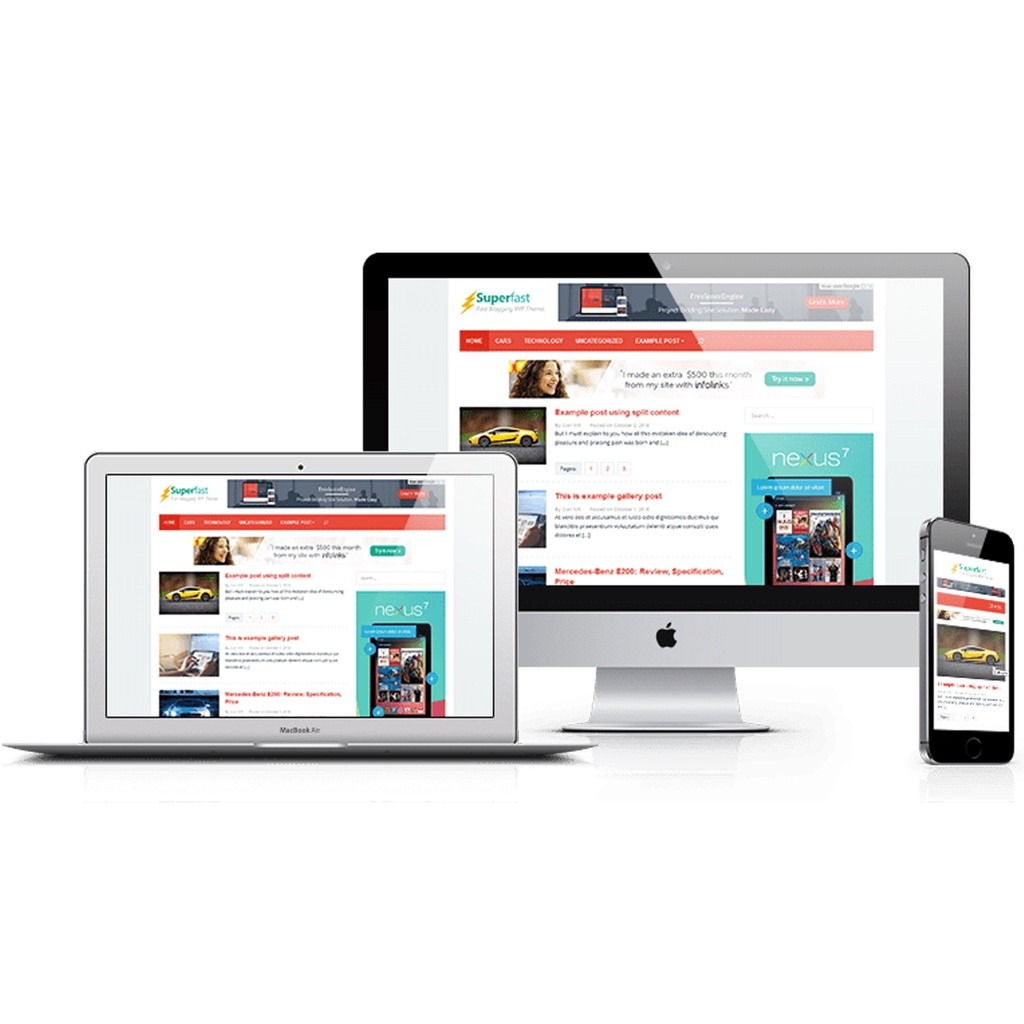Superfast Theme Wordpress High CTR, Fastest Adsense Wordpress Theme - Original Lisensi Lifetime