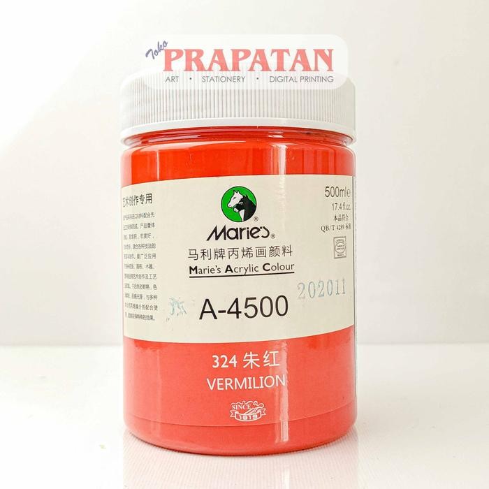 

Cat Akrilik Maries 500ml | Maries Acrylic - Vermilion