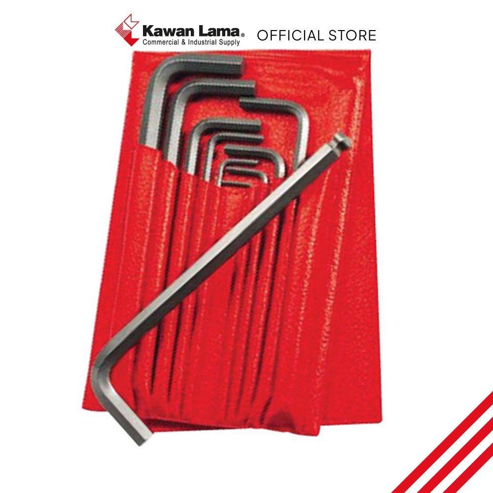 KLS Facom Set 10 Pcs Kunci L Hexagonal 2-10 Mm 82h.Jl10
