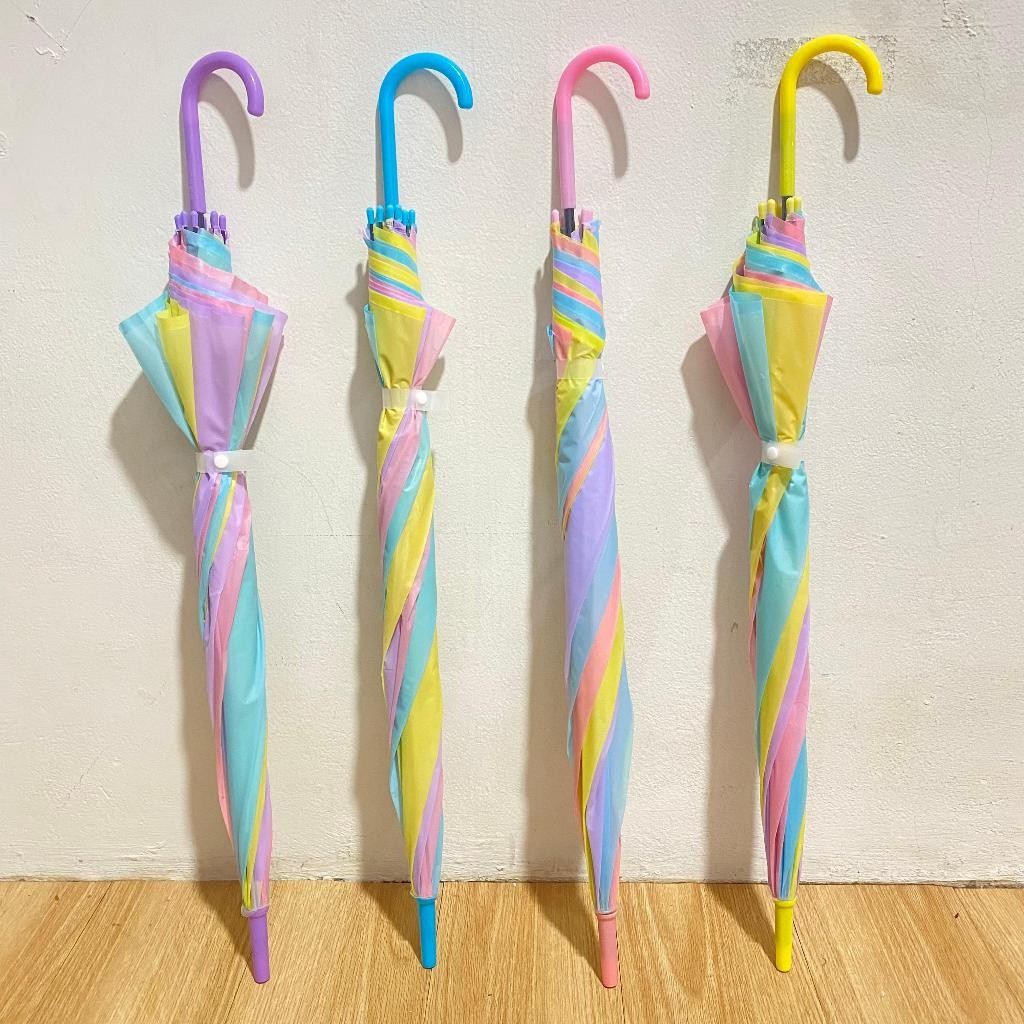 PAYUNG ANTI AIR WATERPROOF ULTRAVIOLET  MN-1870 UV OUTDOOR PAYUNG KOREA RAINBOW DIAMETER 100 CM