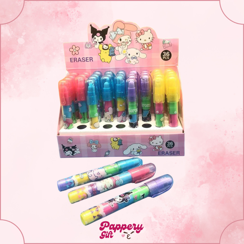 

Penghapus Cabut Susun Sanrio Karakter Kuromi Melody Monroll - SE0486