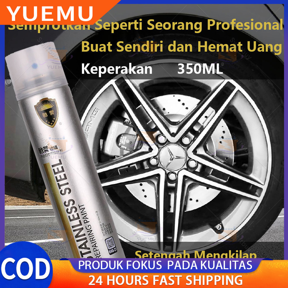 

350 ML Cat Semprot Chrome Spray Pain Warna Chrome Krum Stainless Automotive Metallic Paint Chrome No Rust Chrome paint spray Cartridges With Chrome Plated Steel Wheel Spray