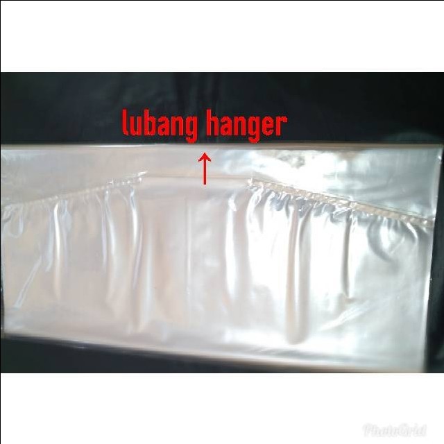 Plastik Baju Gantung | Plastik Hanger Gamis | Plastik Laundry Lubang - 150