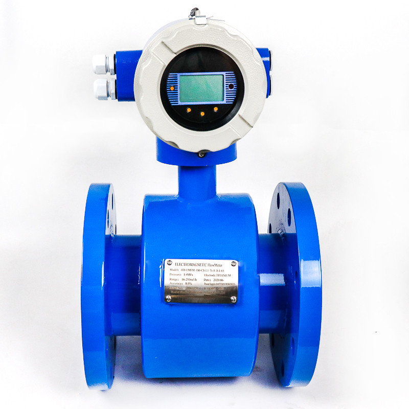 DN50 DN80 electromagnetic flow meter sea water sewage slurry liquid flowmeter flow sensor
