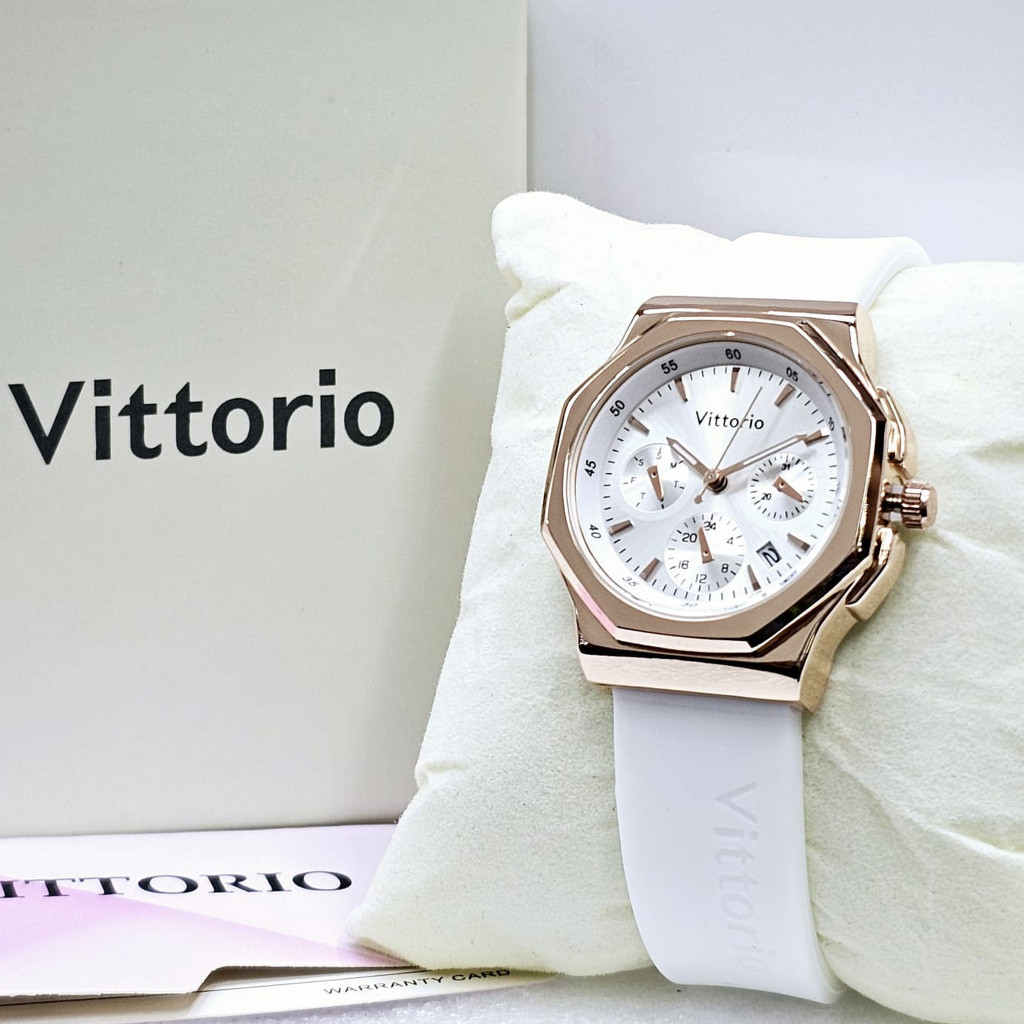 BIG BRAND PROMO VITTORIO - Jam Tangan Wanita Vittorio 7146 Original Rubber Fashion Formal Terlaris