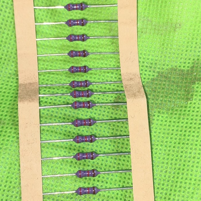 resistor 2k7 1/4 watt ungu original japan zero R 2.7k 1/4W 1% W ori A