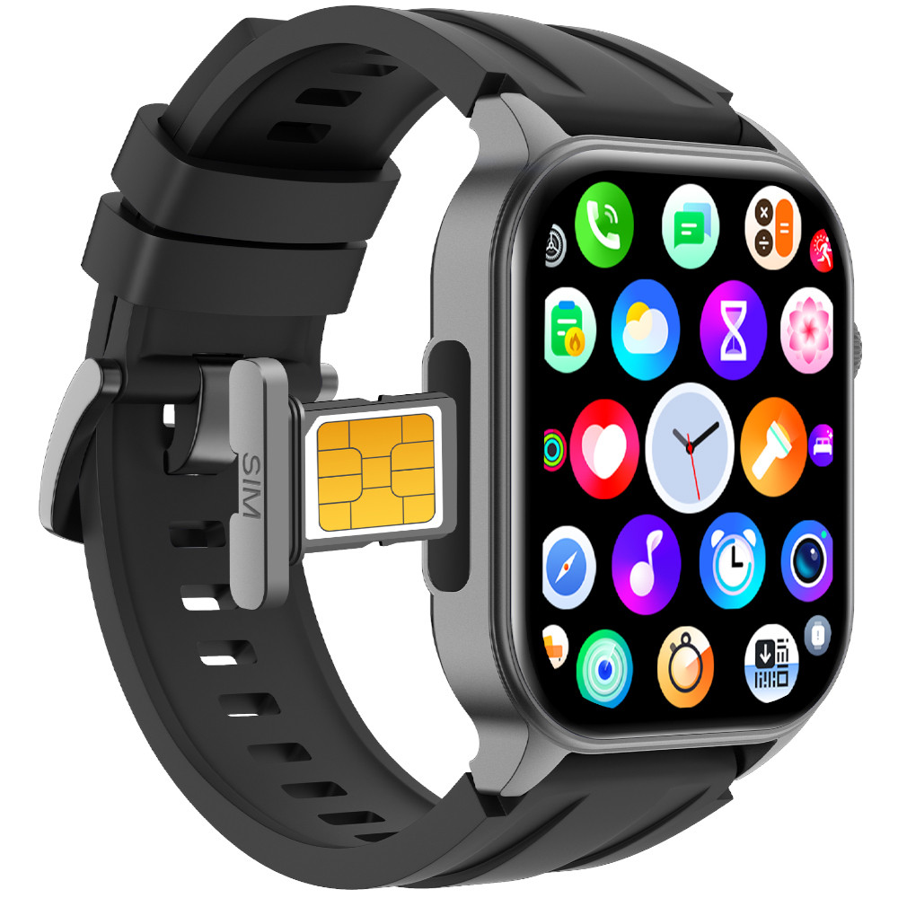 

2024 Touch Screen IP67 Waterproof Ultra Amoled IOS Android Support Wireless Earphone SIM Card 4G Network Smart Watch For Women