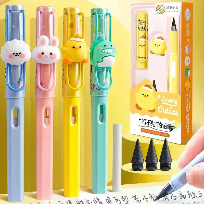 

Automatic Infinity Pencil Black Without Sharpening High Tech Pencil Cute Rabbit Pen for Children's School Stationery Supplies HB
