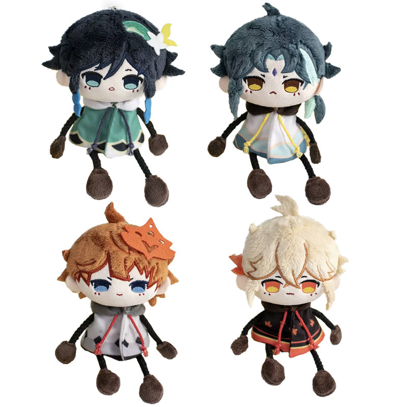 12cm Cute Ant Body Plush Toy Dolls Kazuha Venti Xiao Tartaglia Plush Pendant Keychain Bag Cosplay Gi