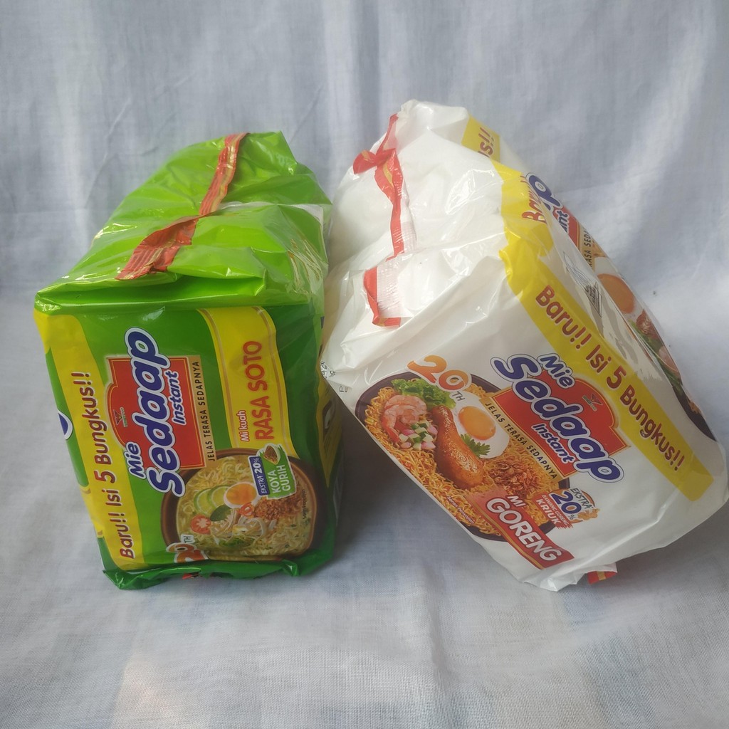 

MURAH - Paket Mie Instan Mie Sedaap Goreng Soto 1 Kantong Isi 5 Bungkus Noodles Kuah
