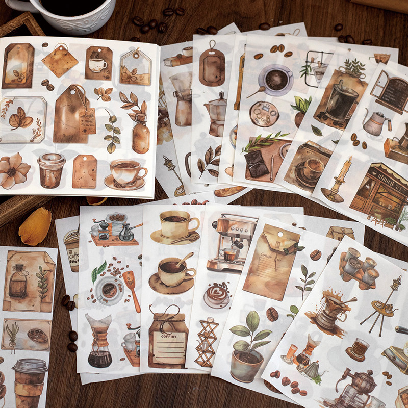 

Journal GO 50pcs/lot A Taste in The World Vintage Stickers Collage Scrapbooking Sticker Creative DIY Journal Stationery Label