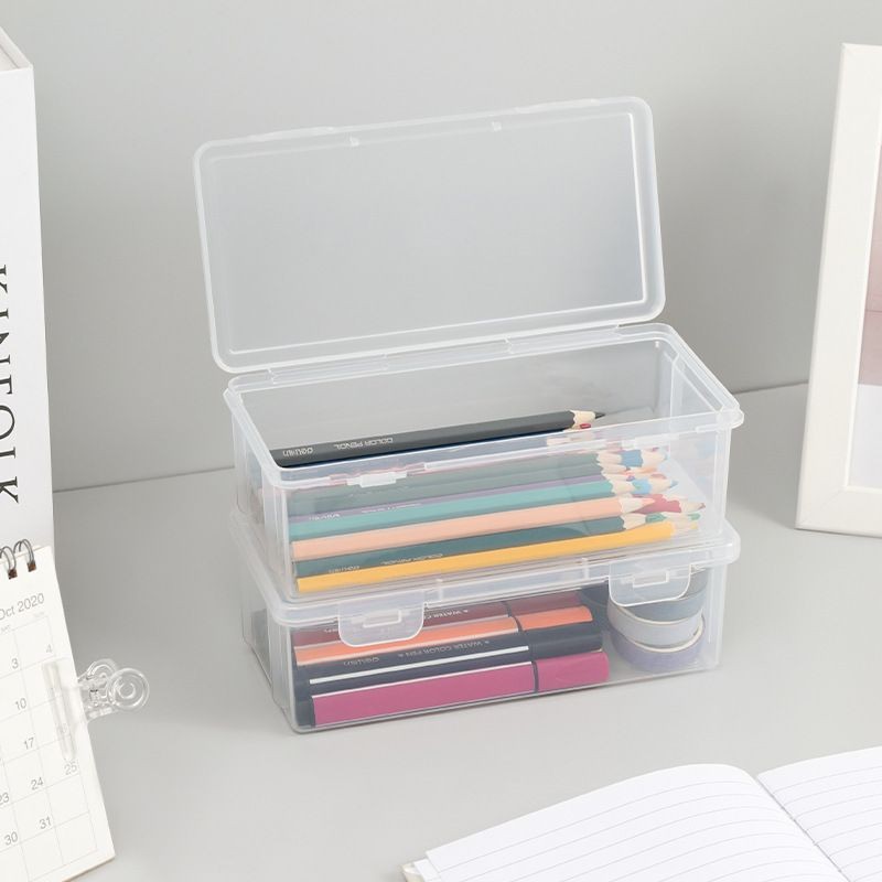 

1PC Transparent Pencil Case Sketch Plastic Pencil Case Storage Case Art Student Pencil Case Large Capacity Toolbox