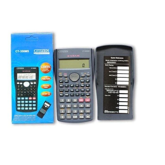 

Kalkulator CALCULATOR ILMIAH MESIN HITUNG Citizen CT-350MS Scientific