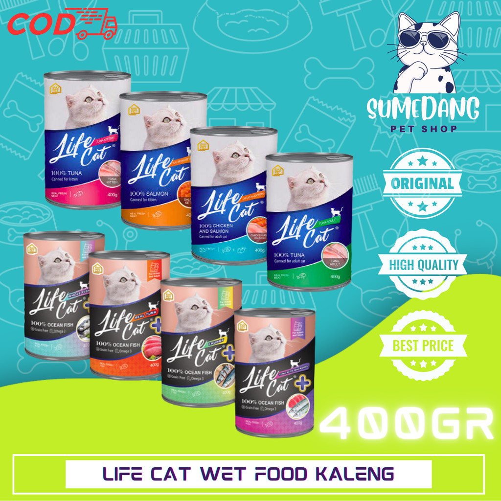 Life Cat 400gr Kaleng Makanan Kucing Basah