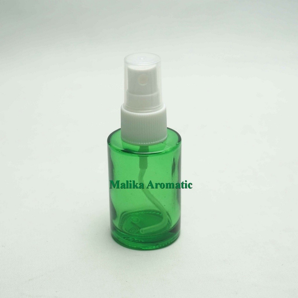 Serum 30 ml Kaca RF Hijau Original Tutup Spray / Botol Kaca Spray / Botol Parfum / Serum Kaca Spray 