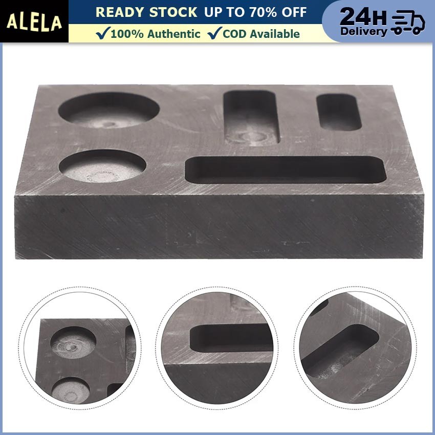 Graphite Ingot Mould 5 In 1 Cetakan Ingot Grafit High Density Emas Silver Aluminium Kaca Bulat Koin