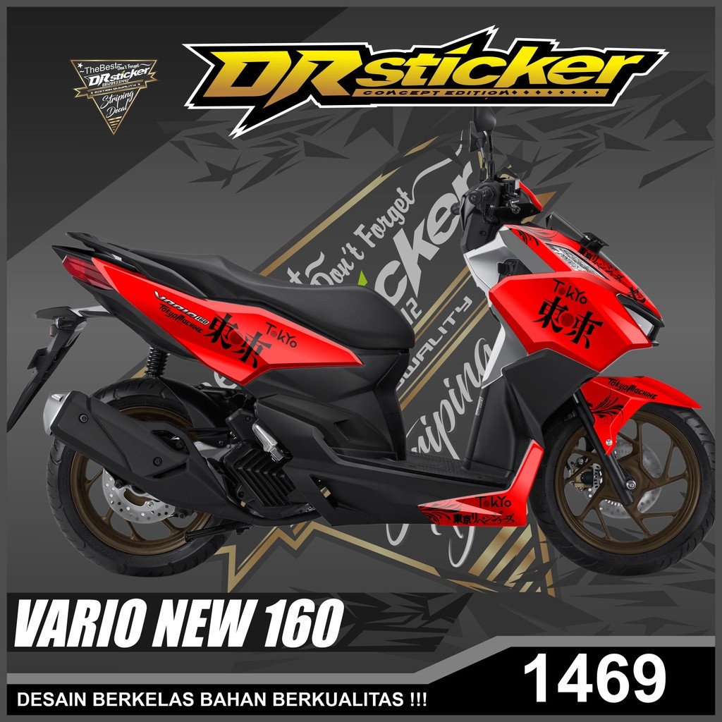 Dekal Sticker VARIO NEW 160 Full Body Stiker Skotlet VARIO Desain Tokyo Stiker full body VARIO NEW 1