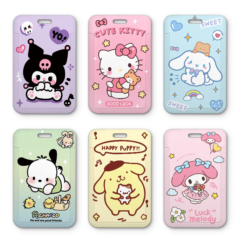 

THE VIRAL STORE Lanyard Tali Panjang Sanrio Premium Card Holder Penyimpan Kartu Flazz E Money Name Tag Photo Card Case Lucu Unik Imut Termurah Grosir Cod