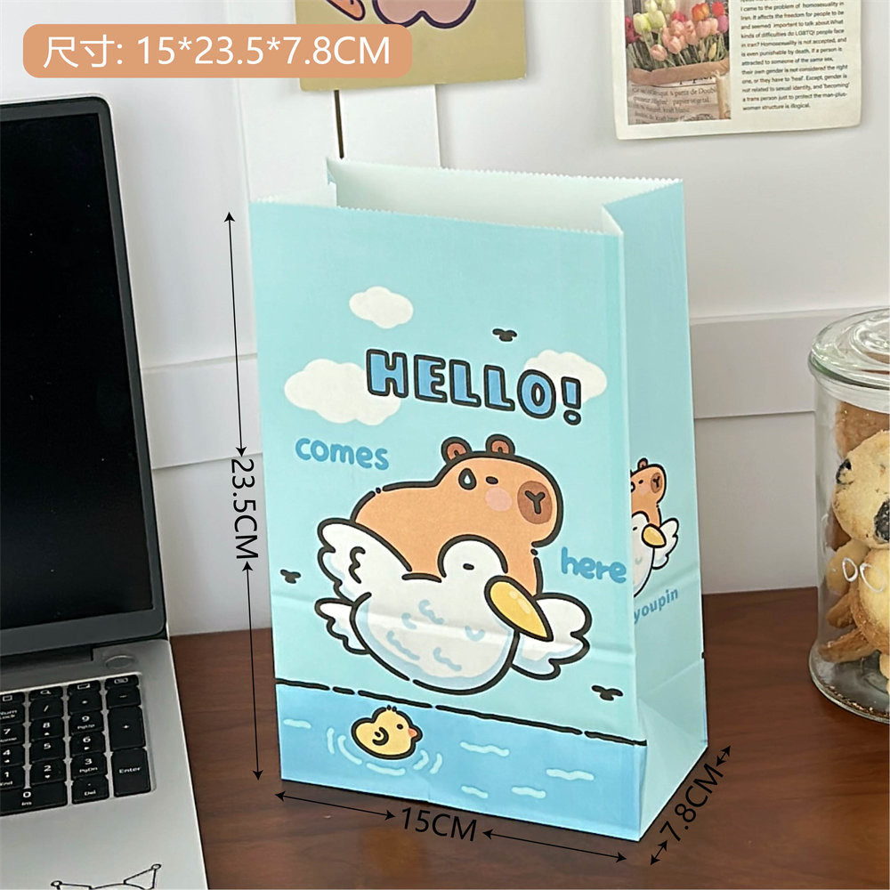 

Capybara Paperbag Kantong Kado Hadiah Permen Makanan Kertas