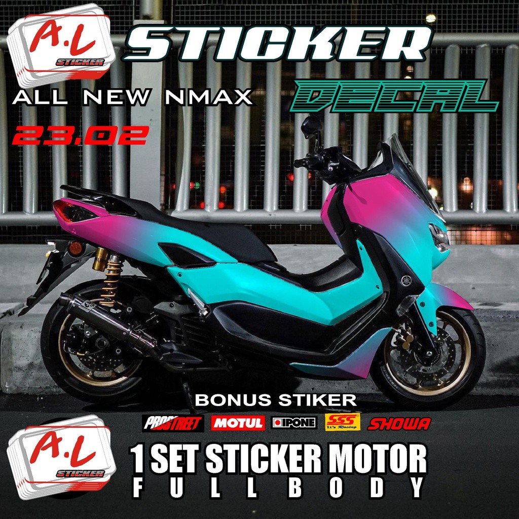 Decal DEKAL STICKER Nmax ALL NEW NMAX FULL BODY BODI TERBARU TERMURAH TER KEREN WARNA VIRAL POLOS SI