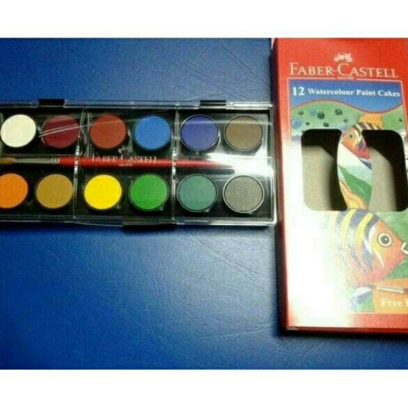 

FABER-CASTELL Cat air 12 Watercolour paint cakes Fabercastell