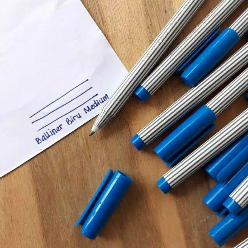 

PILOT BallLiner medium 0.8mm biru bolpen Blue BALLINER 1Pcs saja