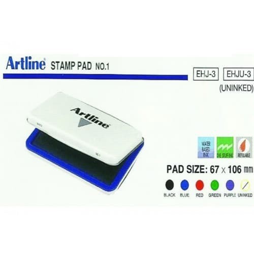 

ARTLINE Bak stempel / Bantalan Stempel / Stamp pad No. 1 Merk Artline EHJU-3