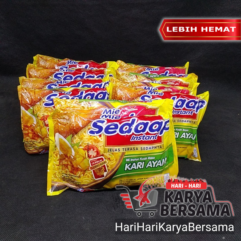 

MIE SEDAAP INSTAN KUAH KARI AYAM PACK 10'S X 72GR