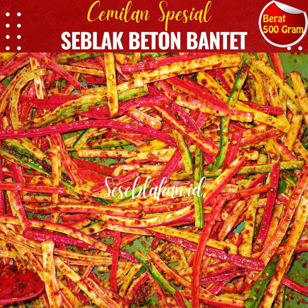 

Kerupuk Beton Bantet Pedas Daun Jeruk 500gr