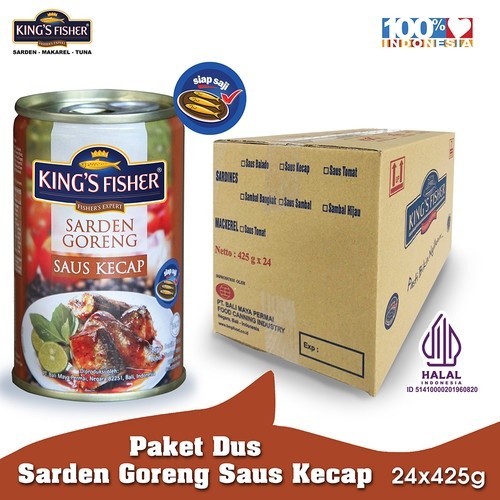 

KINGS FISHER IKAN SARDEN GORENG SAUS KECAP 425G Harga Termurah