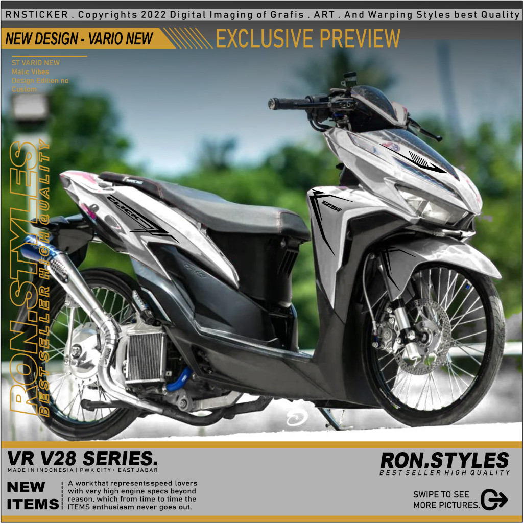 STRIPING  CUTTING STICKER STRIPING VARIO LED NEW 125-150 STRIPING VARIASI VARIO NEW GEN 1 STIKER VAR