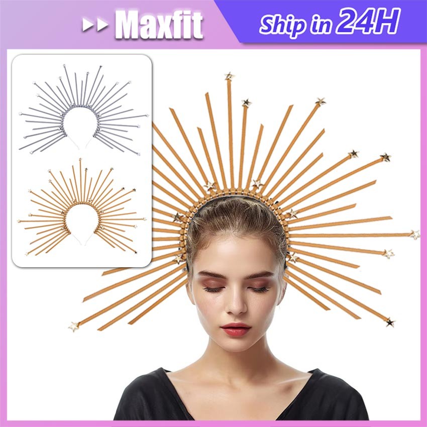 Bando Halo Angel Malaikat Aesthetics Gold Emas Perak | Crown Malaikat Angel Cosplay Murah | Headband