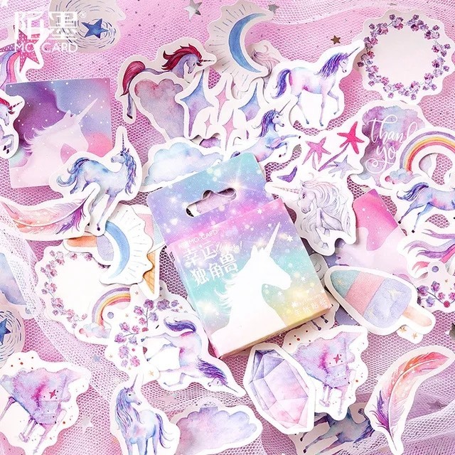 

Sticker Deco Sticker Journal Scrapbook Stiker Diary Unicorn