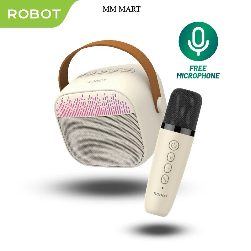 [BISA COD] Robot RB50 Bluetooth Speaker Karoke Mini Portable with MIC Original