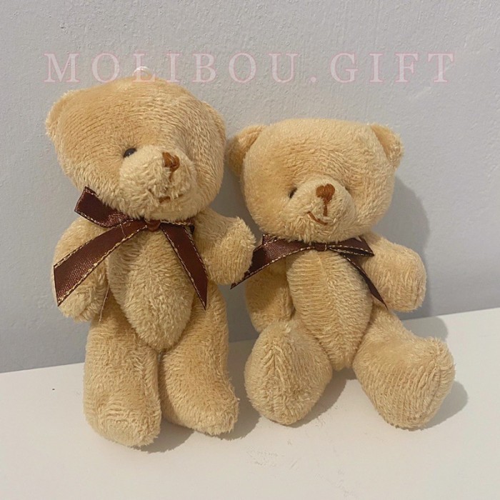 

RB001 Boneka teddy mini 12 cm wisuda valentine beruang buket