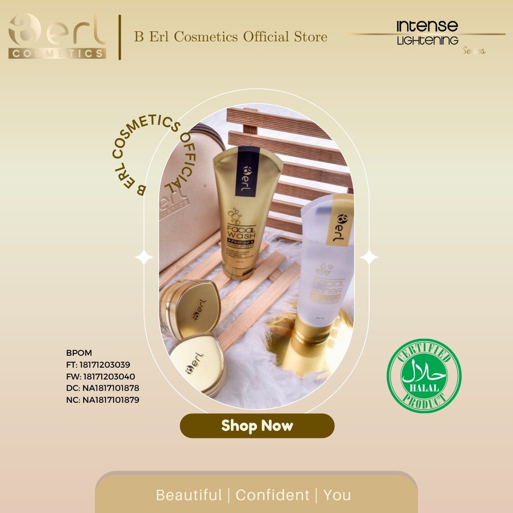 [BISA COD] B ERL INTENSE LIGHTENING SERIES POUCH / Paket Krim B Erl / Krim B Erl / Skincare B Erl / 