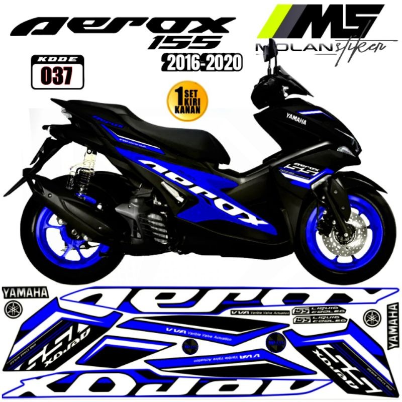 Decal Sticker Striping Variasi Aerox Old Aerox 155 Old 2016-2019 Aerox 155 Lama Yamaha Aerox 155 Tha