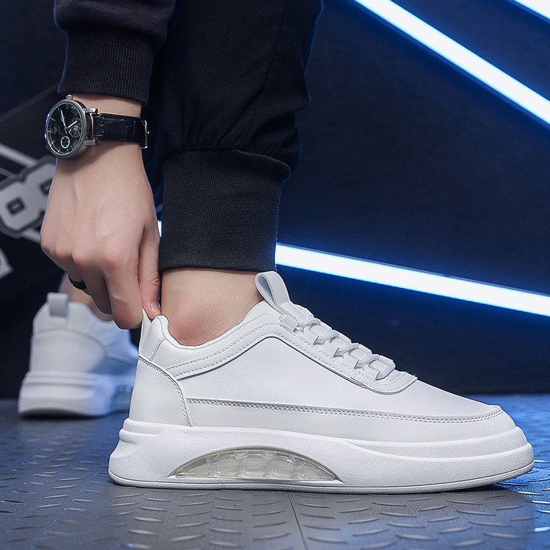 Sepatu Pria Sepatu Sneakers Sepatu Casual Cowok Kulit Sepatu Sekolah Sports Shoes Sepatu Putih