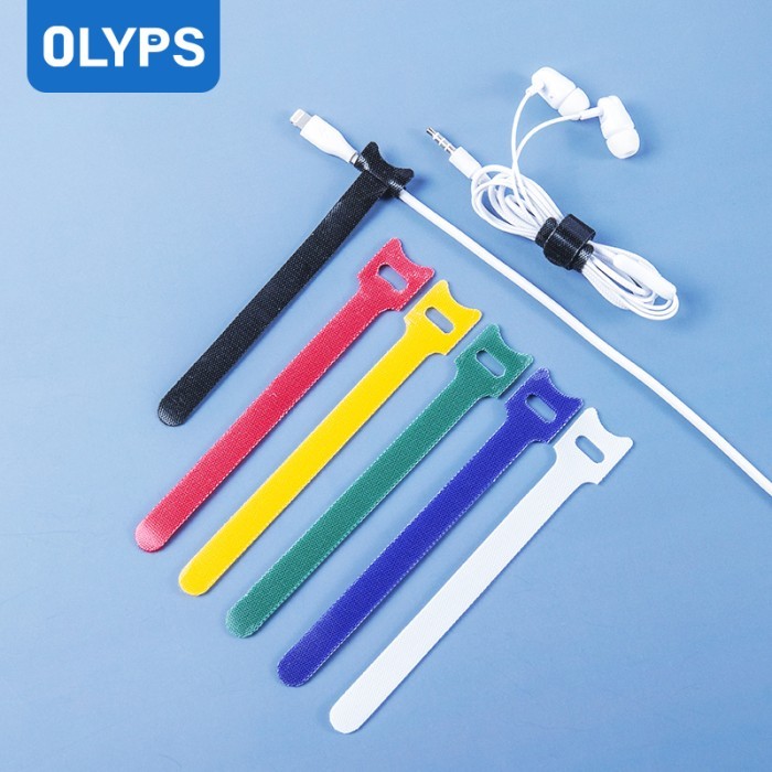 

⭐BISA COD⭐ Olyps Cable Ties Cable Fasteners for Charging and Headphone Cables Hitam