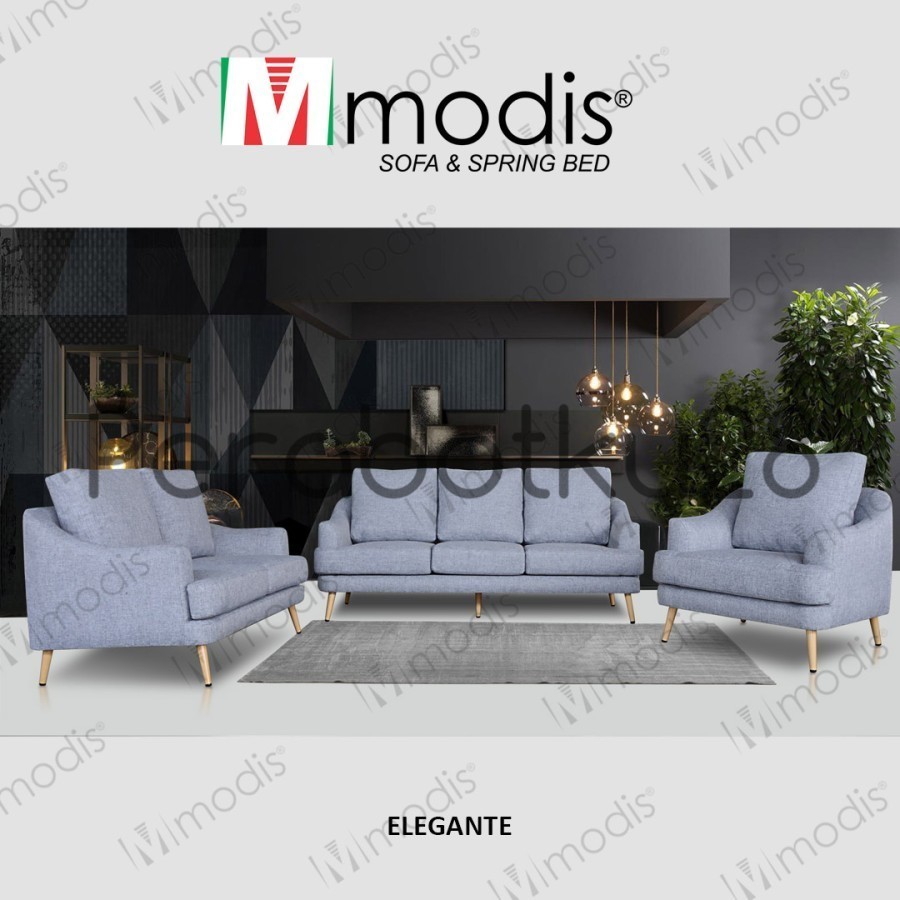 [PERABOTKU28} MODIS Sofa Type ELEGANTE - 3+2+1 Seater