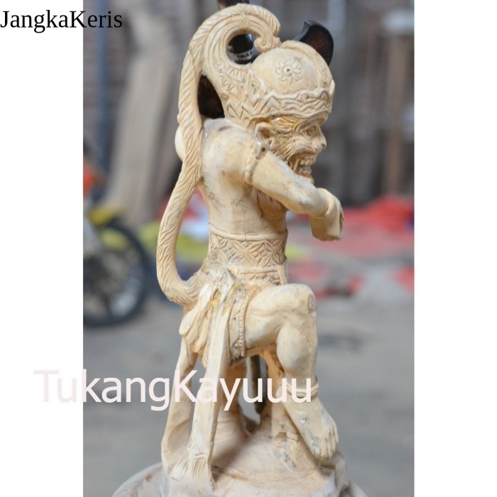 jagrak keris anoman pahat alus kayu jati mentah alusan istimewa