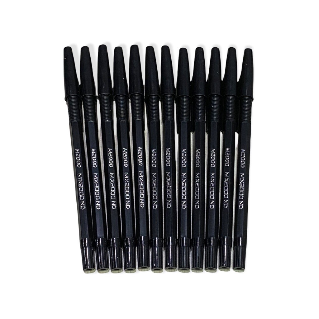 

1 Box Isi 12Pcs Pulpen MX2000ND Tinta Hitam Bolpoin Pen Pulpen Balpoint