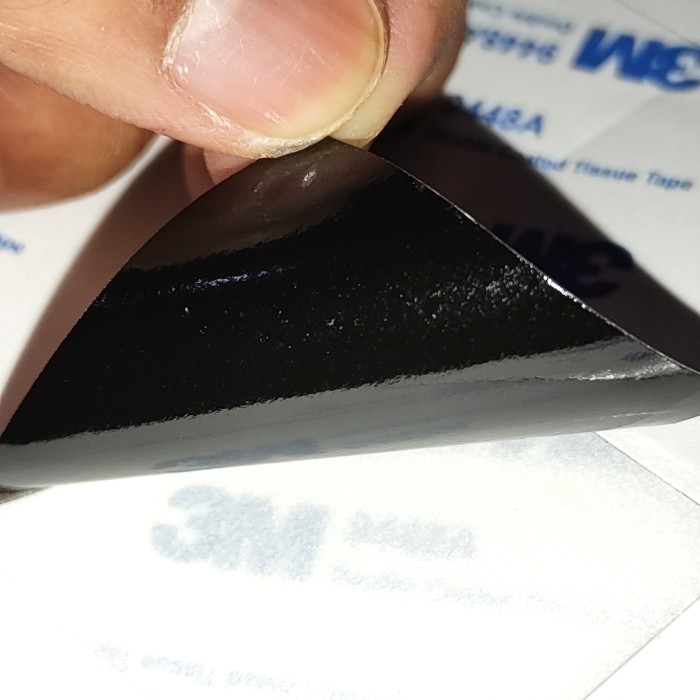 

Thermal Tape 3M 9448A Black 40x40mm Double Tape untuk Heatsink Peltier